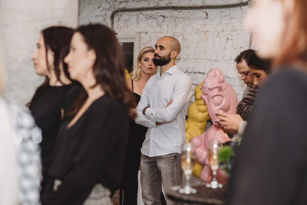 Guests listen attentively to the founder's presentation at the Bithope Foundation 10-year anniversary in Sofia.