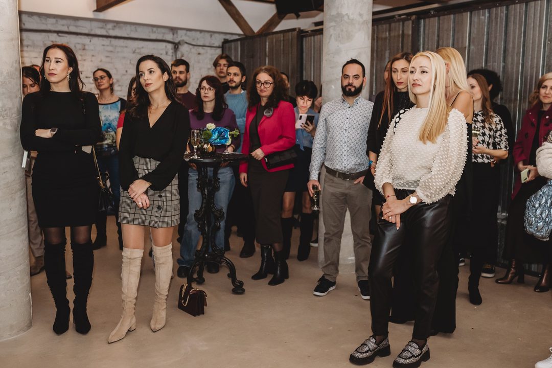 Front-row guests at the Bithope Foundation 10-year anniversary presentation, representing the Bulgarian blockchain and non-profit community.