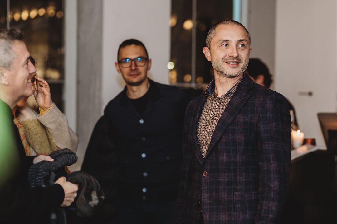 Founder Vladislav Dramaliev in conversation with guests during the Bithope Foundation 10-year anniversary cocktail.