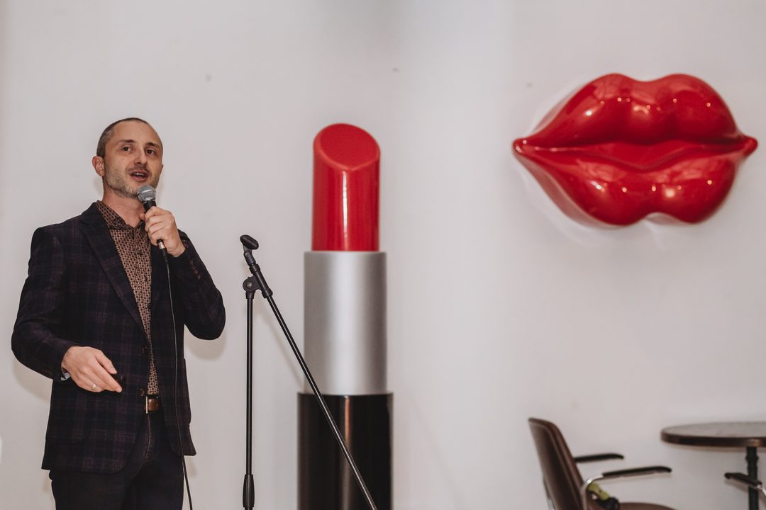 Founder Vladislav Dramaliev addresses guests about a decade of bitcoin-only donations at the Bithope Foundation 10-year anniversary.